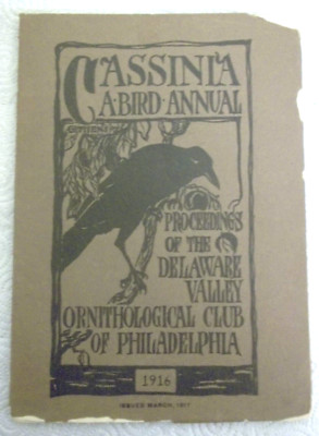 Cassinia - Proceedings of the Delaware Valley Ornithological Club - 1916 Annual