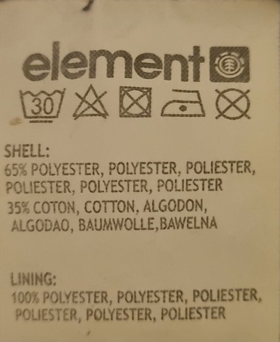 Element Wolfeboro Collection Canvas Cotton Blend Fleece Lined Jacket Large - Picture 9 of 12