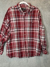 Canyon Guide Outfitters Shirt Men 2x Snap Button Plaid Shirt
