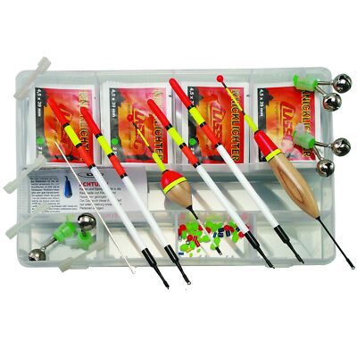 Crivit Posen Set 66-teilig Knicklichtposen Knicklicht Feeder Angeln Angelbox