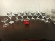 1 Lot of 9 Cut Crystal Glasses from Baccarat Price for the Lot 