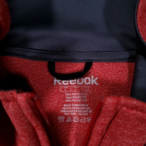 Reebok Sweatshirt Mens Large Athletic Running 1/4 Zip Stretch Pullover - Picture 4 of 10