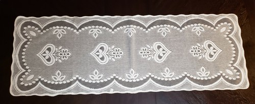 Vintage Lace runner, Doily, dresser scarf table runner lace overlay. See Option - Picture 47 of 61