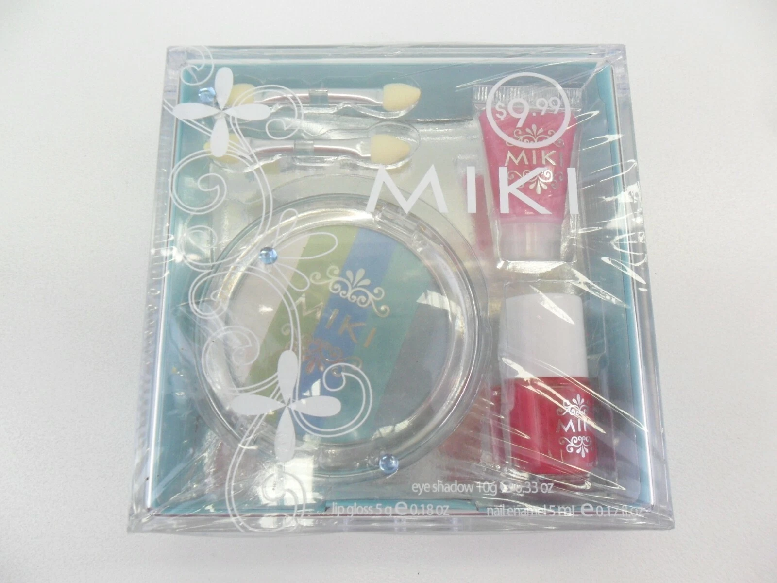 MIKI MAKEUP KIT NAIL ENAMEL EYESHADOW LIP GLOSS LADES WOMENS COSMETIC 9094
