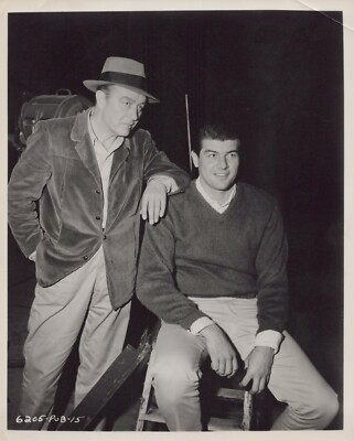 Ray Milland + Frankie Avalon in Panic in Year Zero (1962) Backstage Photo K 384
