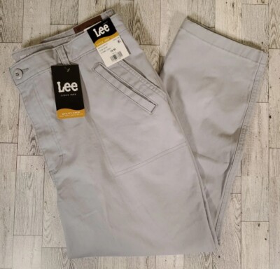 Lee SLIM CROP Jeans Women's 18 Cosmic Gray Regular Fit HIGH RISE NEW