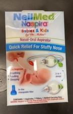   NeilMed NASPIRA Babies  Kids by Dr. NASAL-ORAL ASPIRATOR KIT NIP NEW