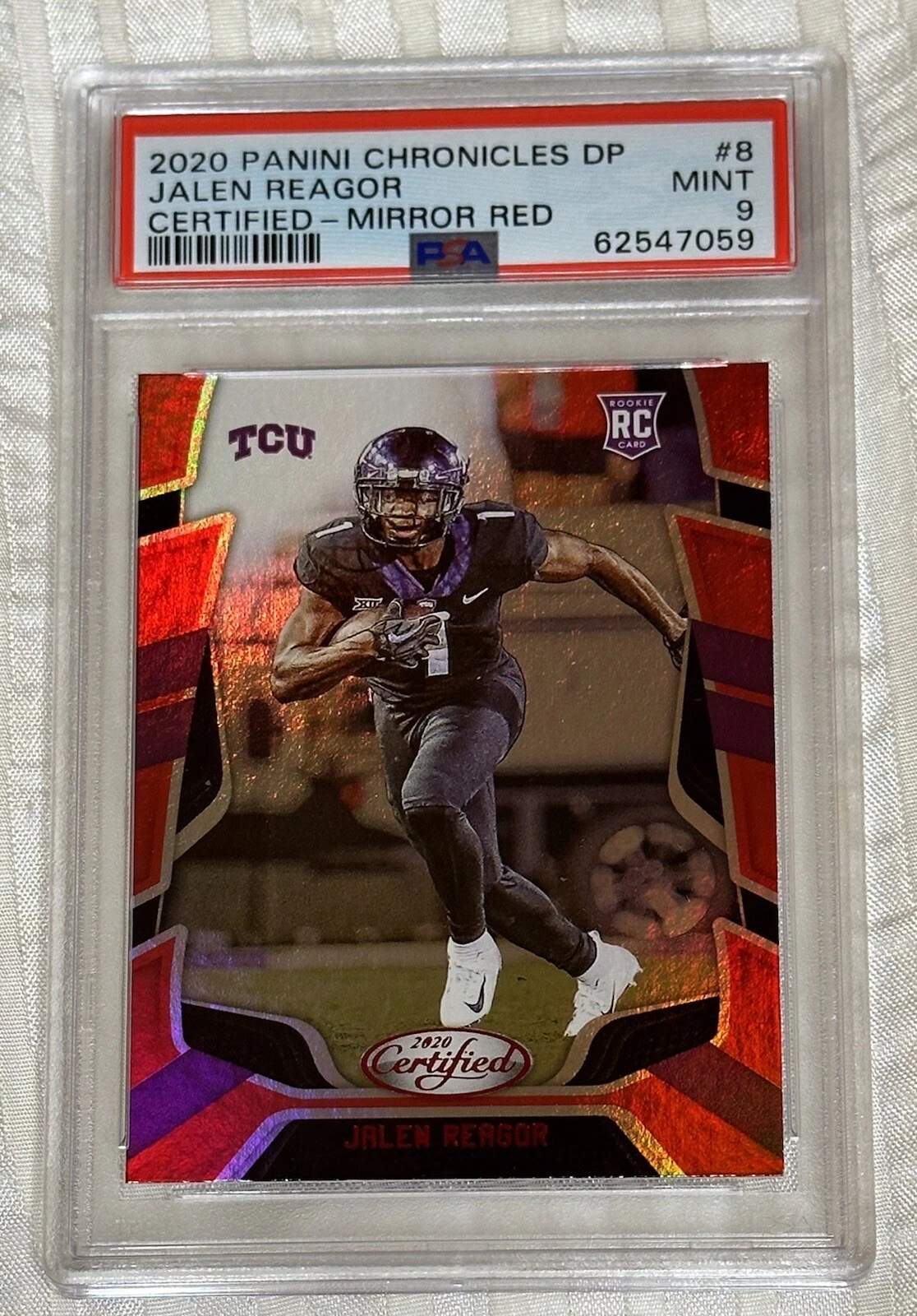 Jalen Reagor Panini Chronicles Draft Picks Certified Rookies #8 Mirror Red