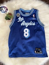 Ree￼bok Los Angeles Lakers Kobe Bryant #8  1965/66 Youth Jersey size large