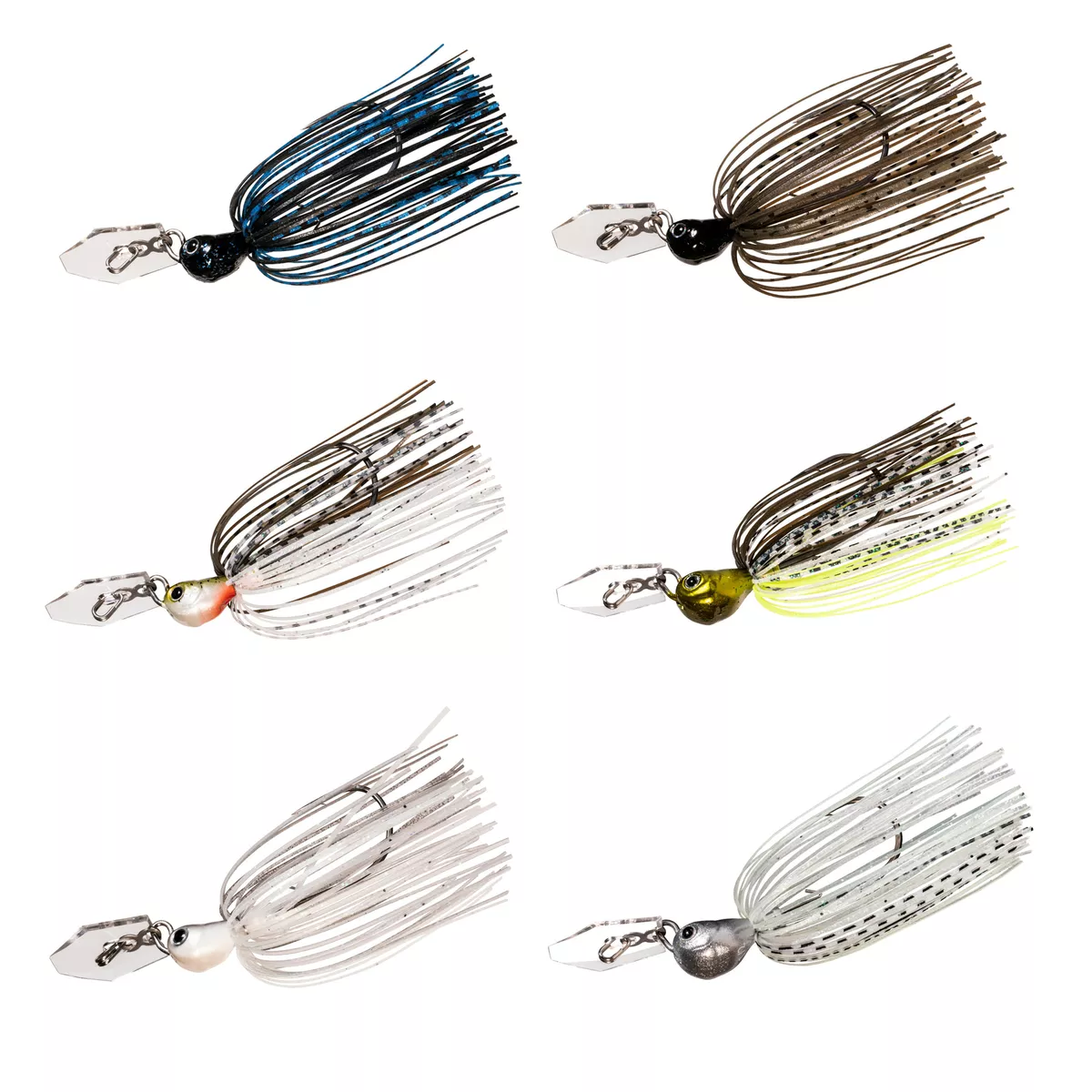 Z-Man Jackhammer ChatterBait StealthBlade Clear Blade 1/2 & 3/8 oz  Vibrating Jig