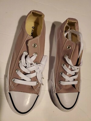 Airwalk Women's Legacee Size 9 Lilac Canvas Lace-Up Sneakers Shoes Medium Width