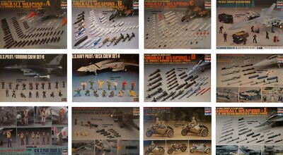 Hasegawa 1/48 Flugzeug in Aktion Serie Neu Plastik Modellbausatz Waffen Pilot Sets