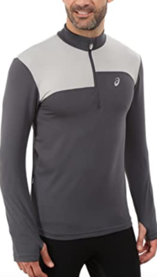 ASICS L24525 Men's Grey Thermopolis 1/2 Zip Top Size Small | eBay
