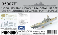 Pontos Model 1/350 USS BB-61 Iowa 1984 Detail-up set for Tamiya BB-62 New Jersey