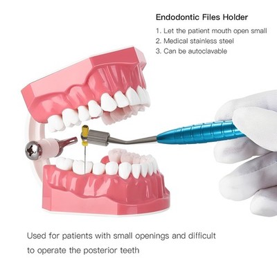 Dental Endodontic File Holder Flexible Operation Handle for Hand Root Canal Clip