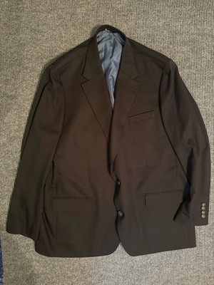 Haggar The Active Series Blazer Jacket Mens 54L Tailored Fit Black 2-Button SUV