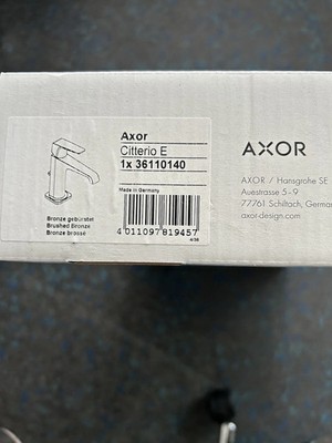 Hansgrohe Axor Citterio E Waschtisch Armatur Bronze Gebürstet 36110140