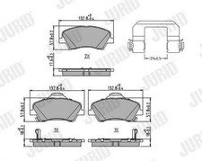 JURID Bremsbeläge Satz Vorne für HYUNDAI i20 III (BC3, BI3) 573815J