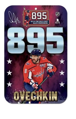 Washington Capitals Alexander Ovechkin 895 NHL Goal Record Sign 4/6/25 ...