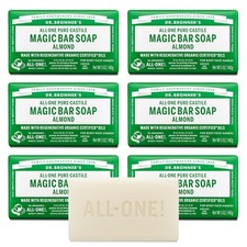 Dr. Bronner's Pure-Castile Bar Soap Almond 5 oz Each Pack of 6 