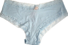 .VTG VICTORIA'S SECRET COTTON LACE TRIM CHEEKY PANTY XL