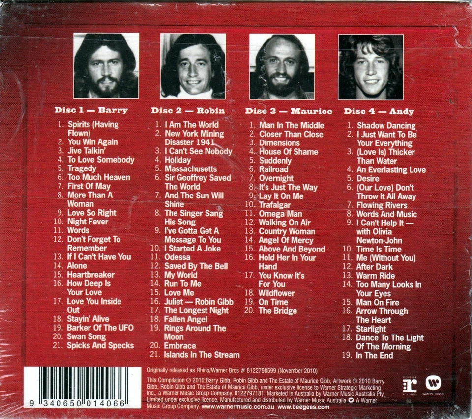 BEE GEES Mythology The 50th Anniversary Collection 4 x CD Rock SEALED - Image 2 of 2
