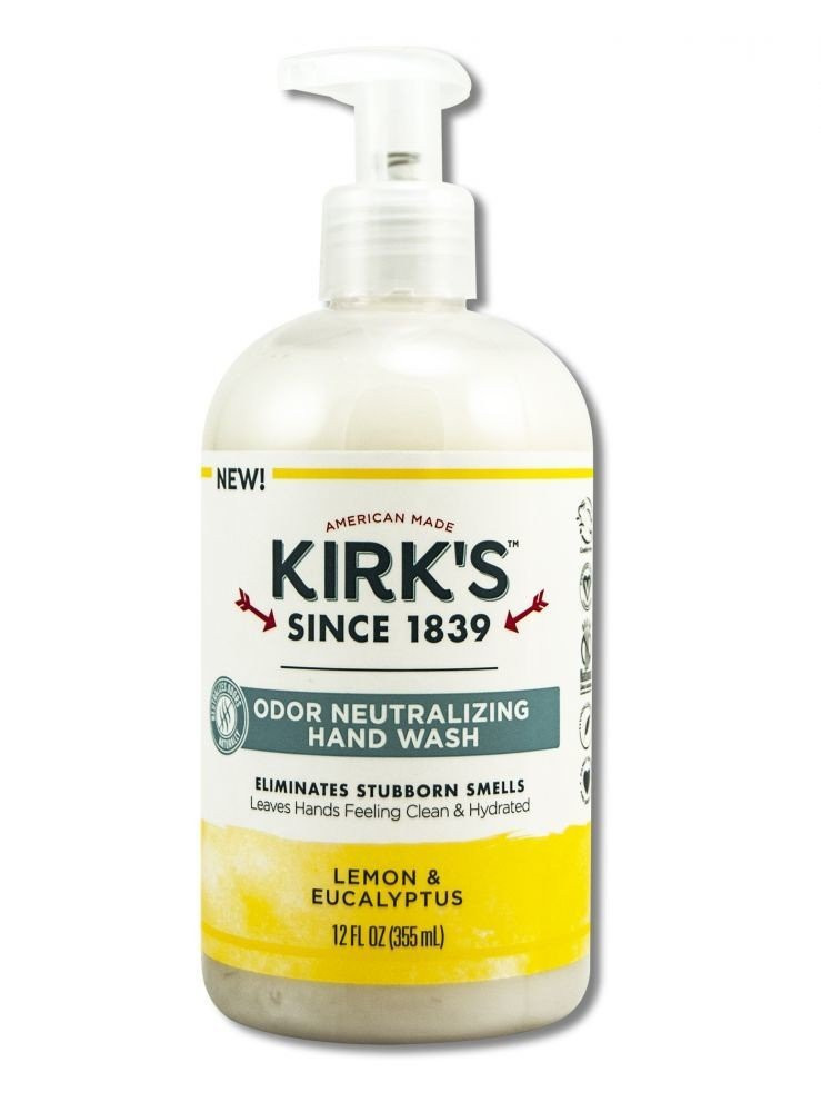 Увлажняющее мыло для рук Kirks с натуральным нейтрализующим запахом Лимона и эвкалипта 12 унций 3190₽
