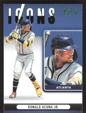 2022 Panini Absolute #I-3 Ronald Acuna Jr. Icons Retail Green