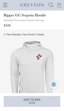 Ripper GC Sequoia Hoodie LIV Golf Cameron Smith Greyson Large