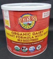Earths Best Organic Dairy Infant Formula 21 oz - ALL $$$ DONATED to DISABLED VET