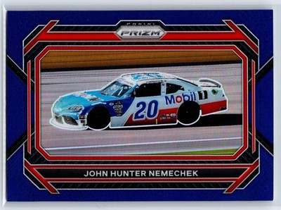 2023 Panini Prizm #100 John Hunter Nemechek Blue Prizm #/499