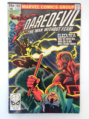 MARVEL COMICS : DAREDEVIL # 168  - 1ST APPEARANCE OF ELEKTRA .1981