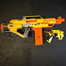 NERF N-Strike Stampede ECS Dart Blaster Yellow/Orange w Magazine 2009