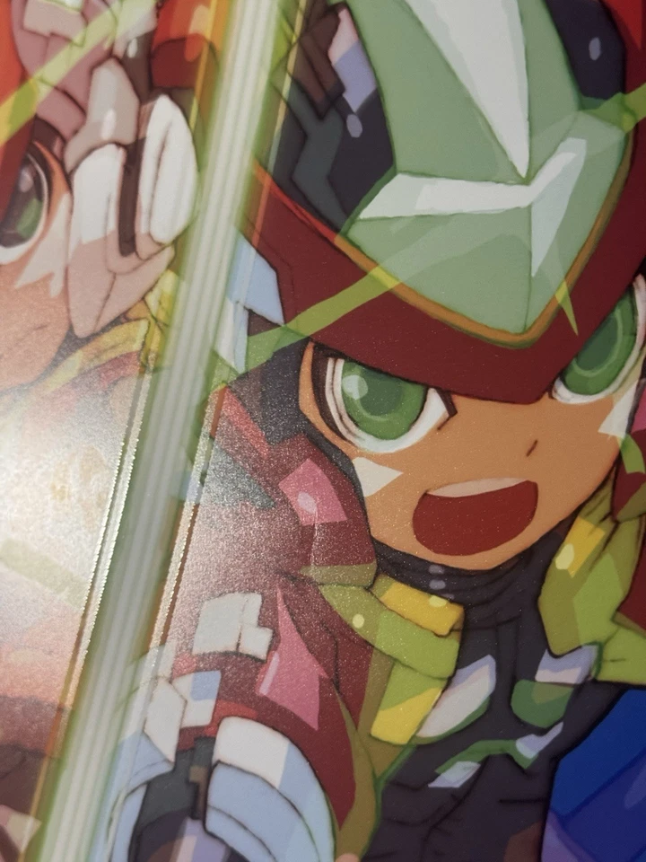 Póster TGS 2019 CAPCOM MegaMan Legacy Perfect Memories 15 aniversario Libro de arte Foto 3 de 4