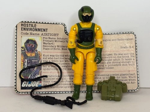 G.I. Joe Airtight v1 1985 COMPLETE WITH CARD
