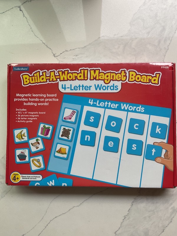 Lakeshore Learning games Build-A-Word Magnet board NIP