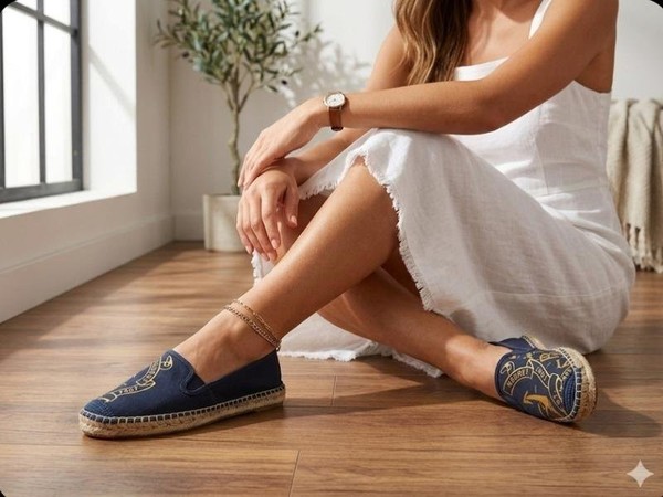 Women Lauren Ralph Lauren Espadrilles Navy Cotton