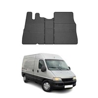 Omac Gummi FußMatten FüR Fiat Ducato 1994-2006 Automatten Gummi TPE Schwarz 3Tlg
