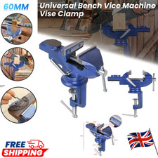 60mm Work Bench Vice Heavy Duty Engineer Jaw Swivel Base Workshop Vise ClampView