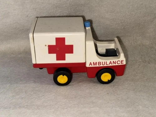Vintage Geobra 1990 Playmobil AMBULANCE
