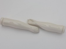 Vintage Porcelain Ceramic DOLL ARMS 4" glazed