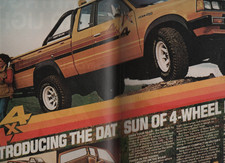 Datsun 4x4 Truck 1980 Picture Print Ad 2 Page Clipping Ray-Ban ad Vantage ad