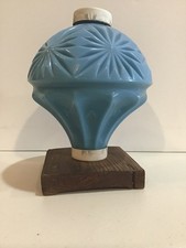 Vintage Hawkeye Blue Milk Glass Lighnting Rod Globe