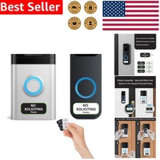 Small  Sturdy No Soliciting Signs - Weatherproof 6-Pack for Easy Door Mounting