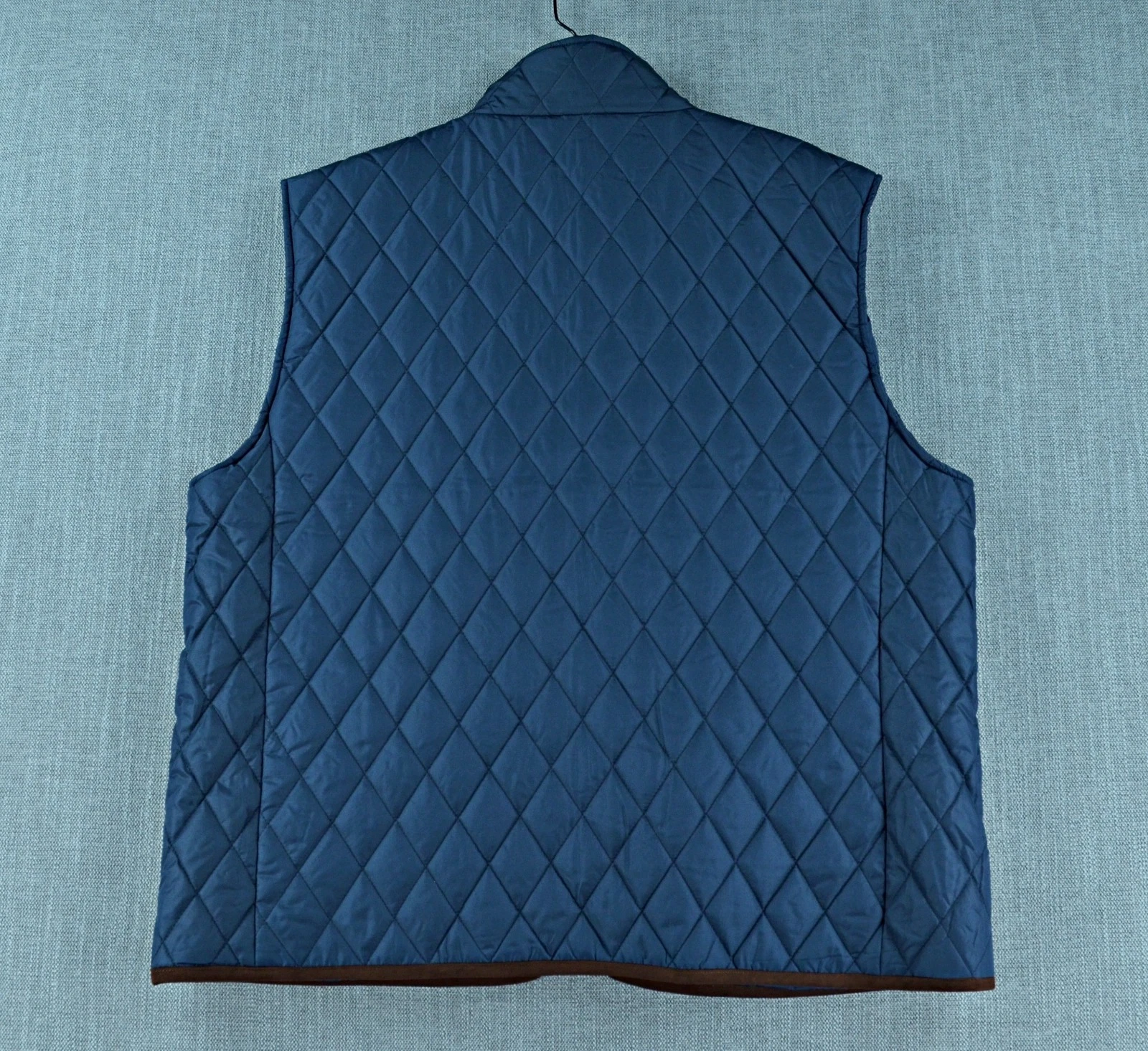 Stafford Quilted Vest Men's 2XL Blue Classic Fit Lined Full Zip Golf NWT image 10
