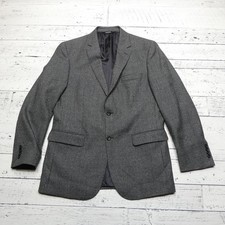 Jos. A. Bank Blazer Mens 42 Long Gray Wool Tailored Fit Signature Houndstooth