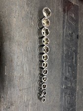 Snap On 212yfsmy 8-19mm shallow fdx 3/8 metric socket set 12 pc.