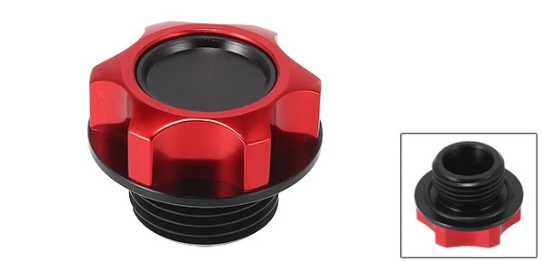 Tampa de enchimento de óleo de motor a gasolina vermelha plugue única personalizada para Toyota Reiz Camry - Imagem 2 de 4