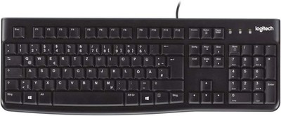 Logitech K120 Kabelgebundene Tastatur für Windows PC, robust, schwarz Key-board