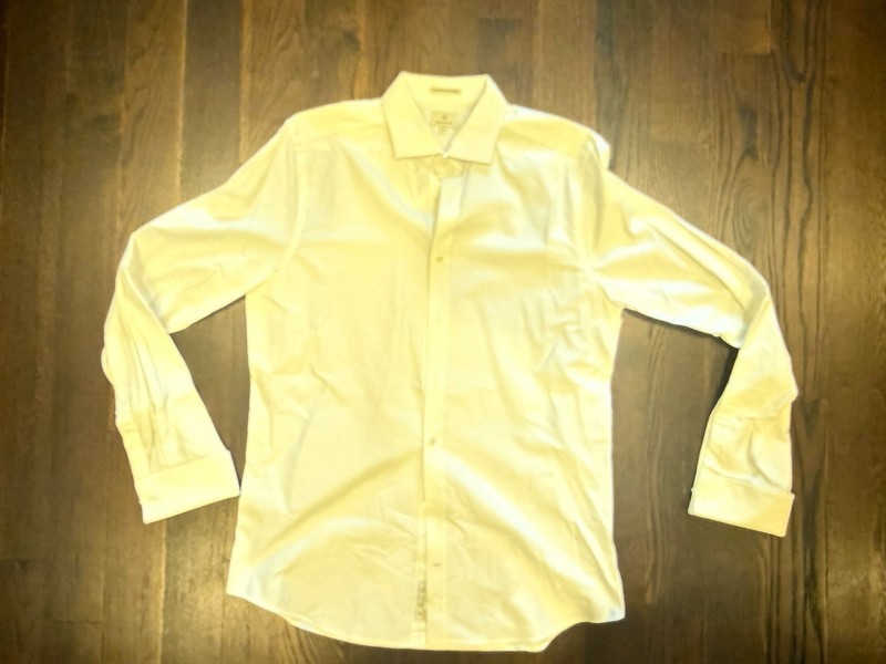 Gant Diamond G White Spread Collar Dress Shirt. Size XL